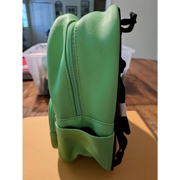 Minecraft Green Mini Backpack TNT Zipper Pull 10.5" New No Tags Gaming Bag - Picture 5 of 7